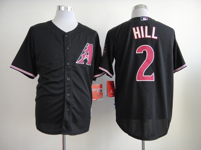 Men Arizona Diamondback 2 Hill Black MLB Jerseys